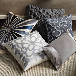 gray pillows